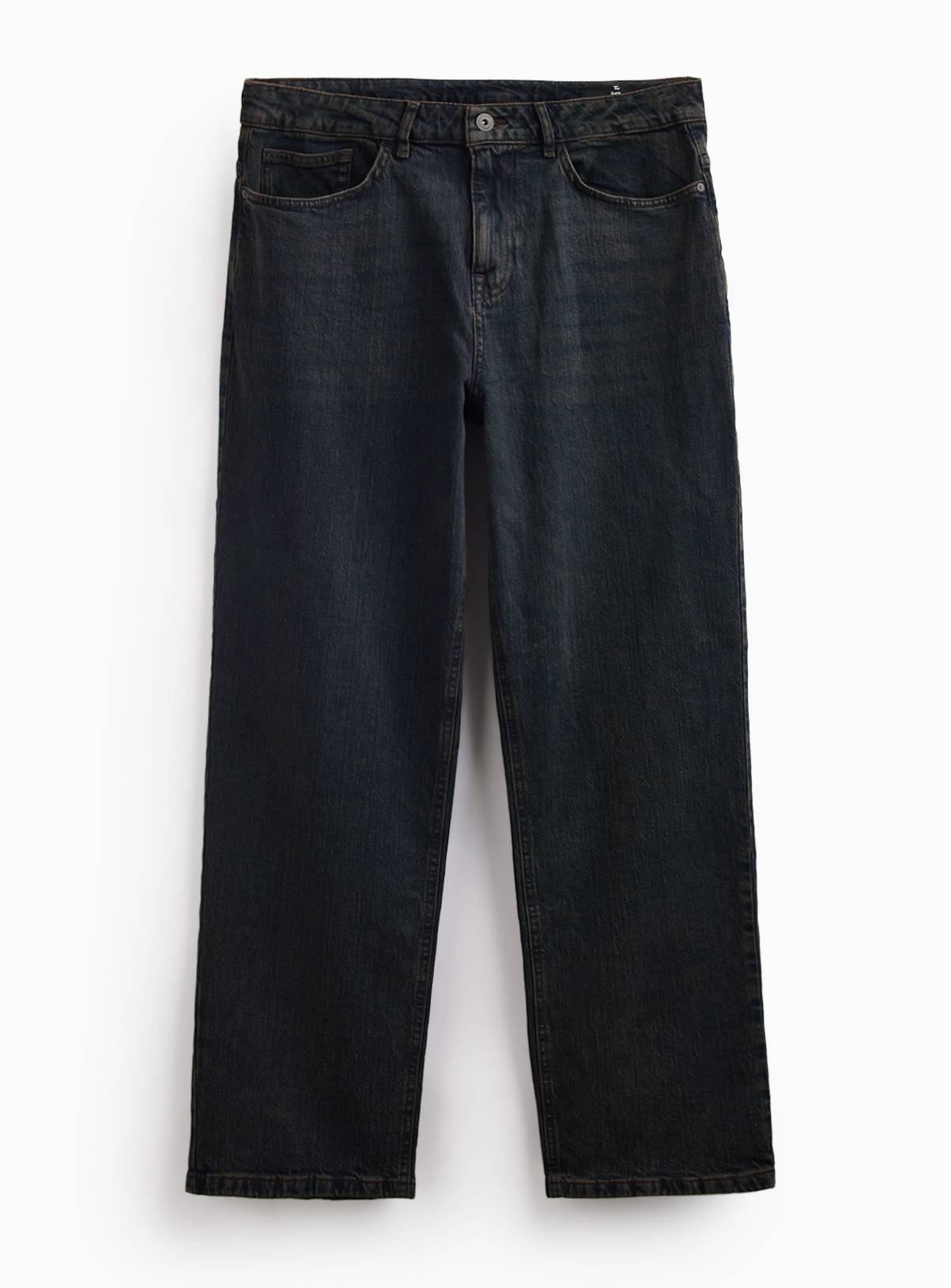 Dark Denim Tint Relaxed Straight Jeans 44L - Image 3